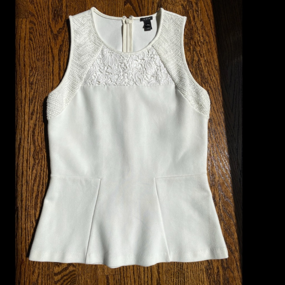 J Crew peplum top